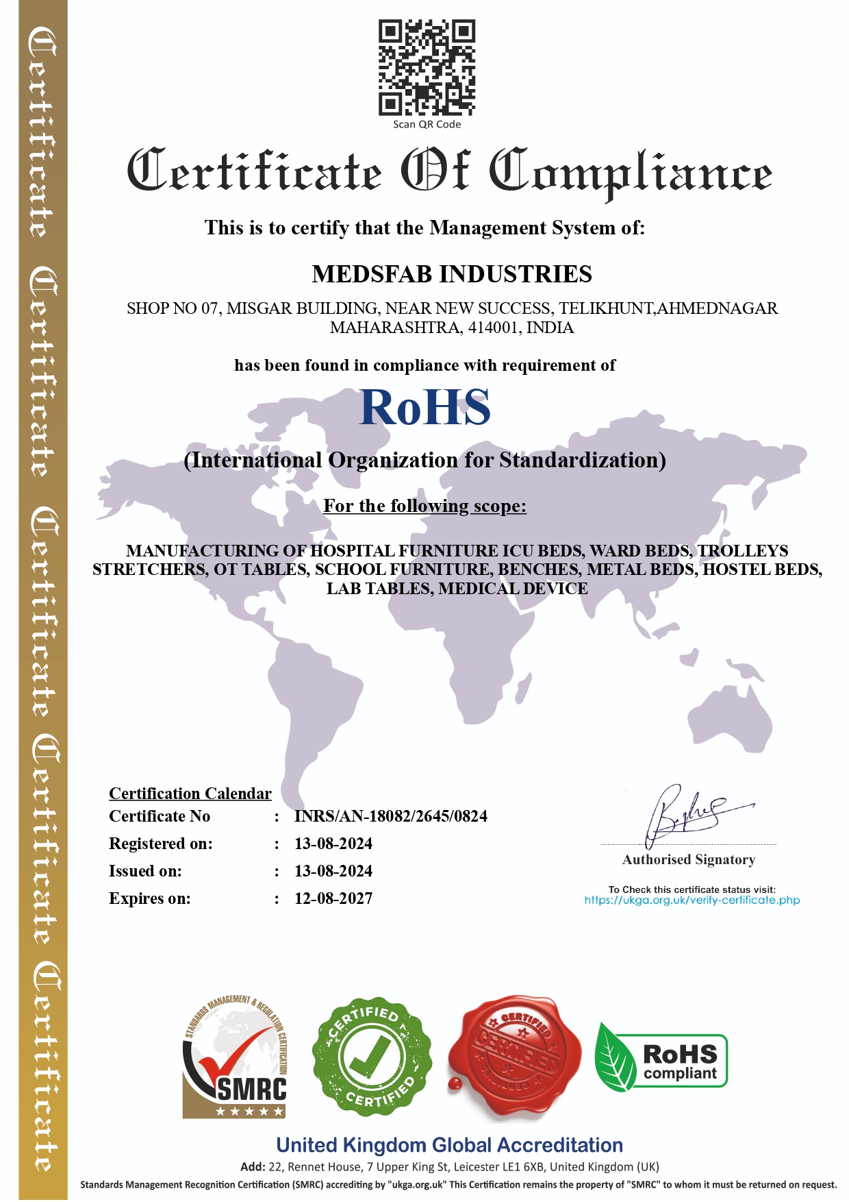 RoHS Certificate