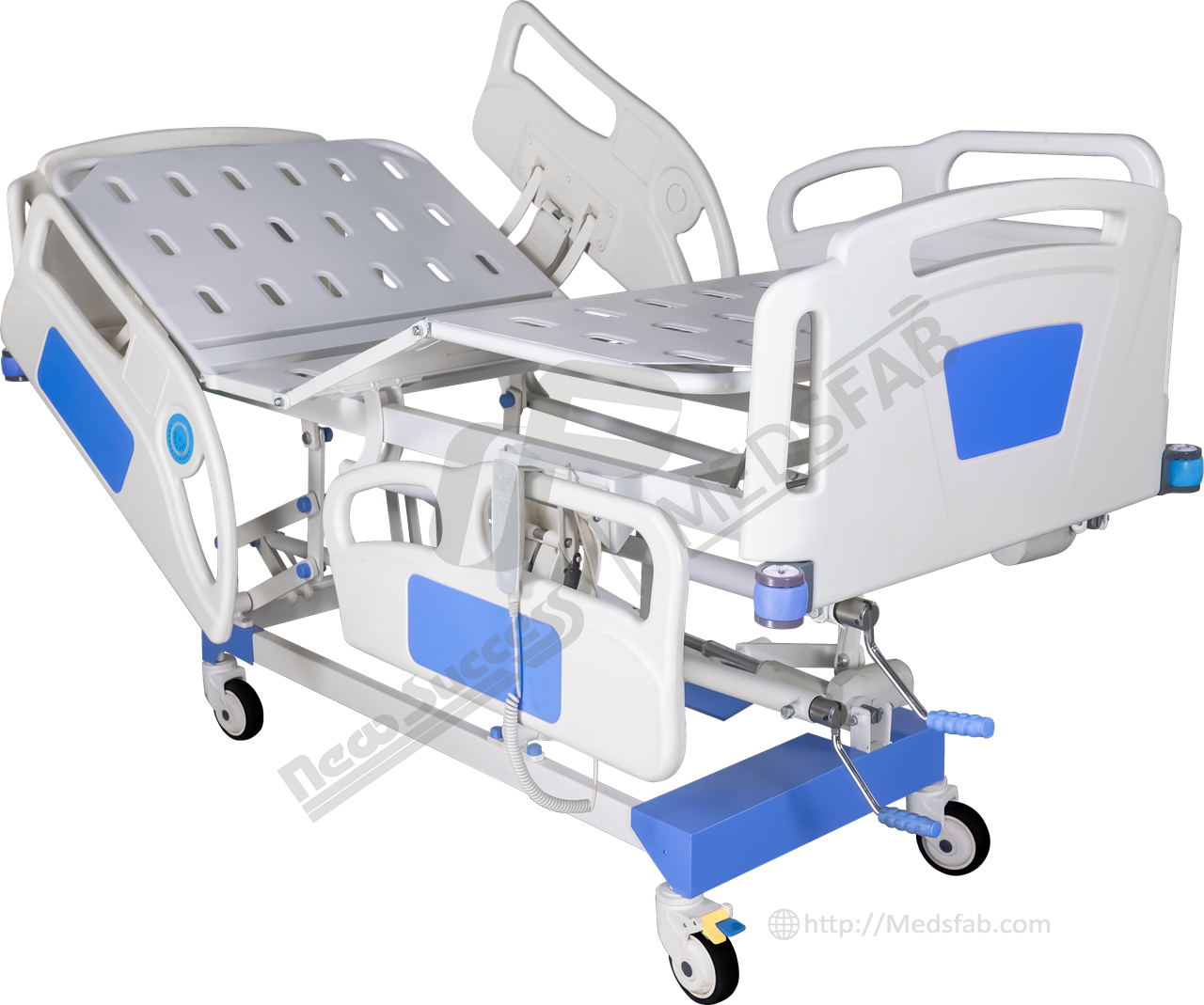 1147 Semi electric icu bed abs bows