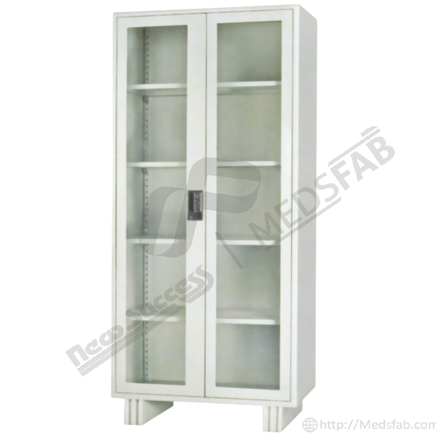 0663 O.T. Instruments Cabinet Double Door Powder Coated