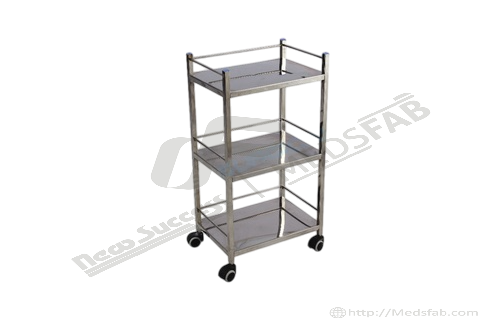 6011	BED SIDE TROLLEY FULL S.S.  