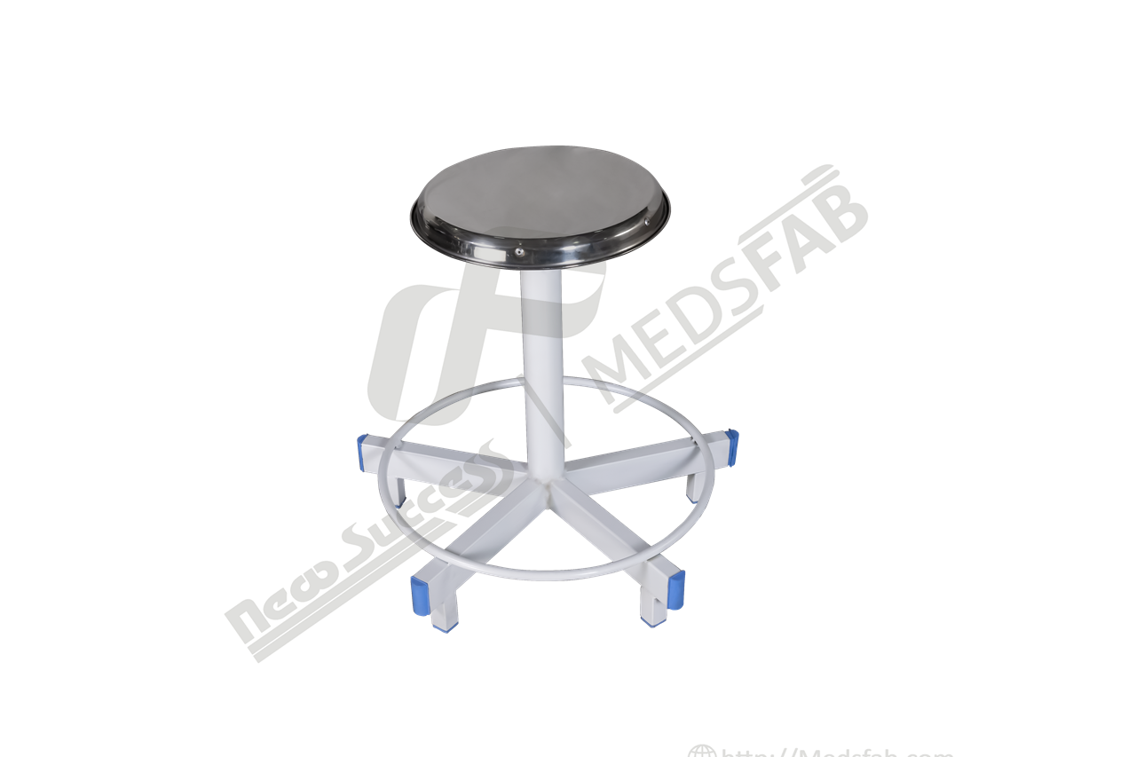 6023 REVOLVING STOOL FIVE LEGS S.S.TOP