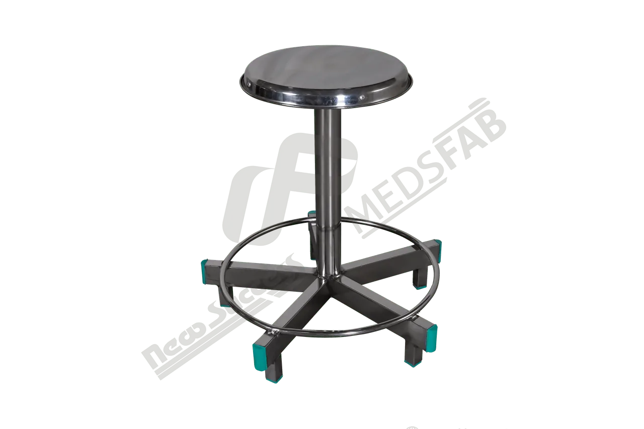 6024 REVOLVING STOOL FIVE LEGS FULL S.S