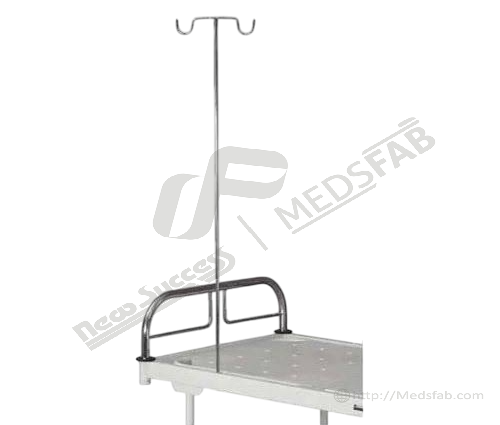 6033 SOLID I.V.ROD BED MOUNTED S.S. 4 FEET HEIGHT 