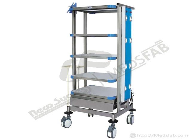 9106 LAPAROSCOPIC ENDOSCOPY TROLLEY STAINLESS STEEL