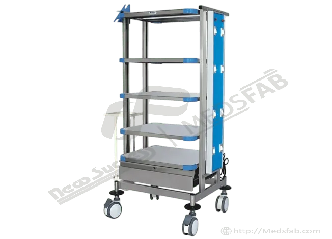 9106 LAPAROSCOPIC ENDOSCOPY TROLLEY STAINLESS STEEL