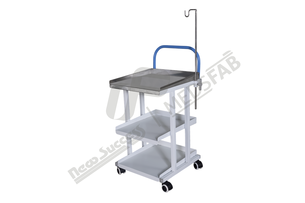 9120 ECG TROLLEY S.S.TOP REGULAR