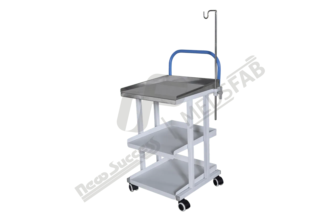9120 ECG TROLLEY S.S.TOP REGULAR